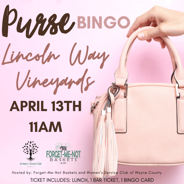 PURSE BINGO Me Not Baskets